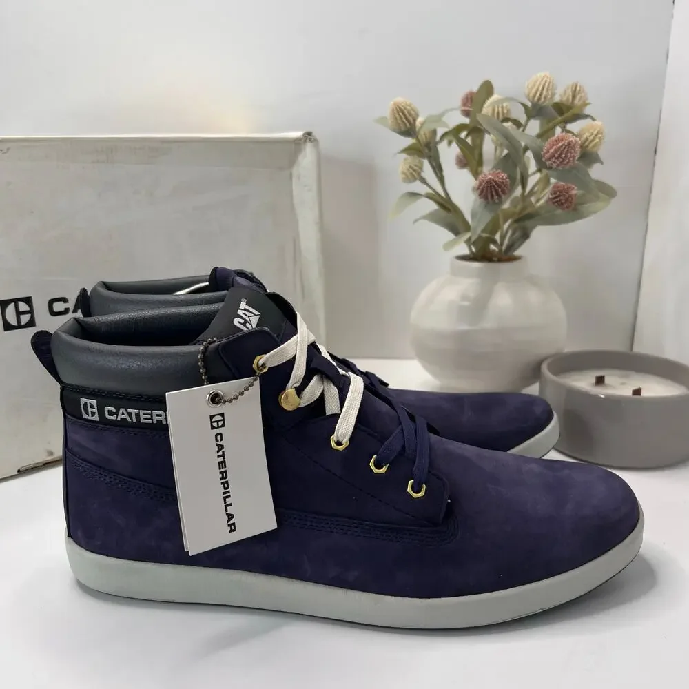 Caterpillar Poe Chukka Suede Leather Boot Evening Blue P717727 Men's 12 M NWD